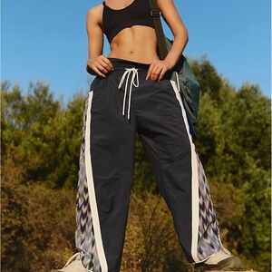 New Free People Free Movement Champ is Here nylon active wear pants S M $98